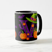 Halloween initial "V" Mug (Devant droit)
