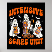 Halloween Intensive Care E Unit Ghost Nurse Icu Nu Poster (Voorkant)