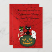 HALLOWEEN INVITATION (Devant / Derrière)
