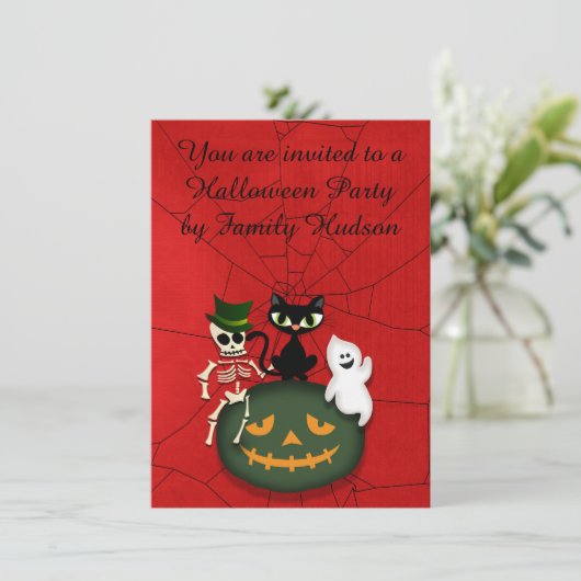 HALLOWEEN INVITATION (Debout devant)