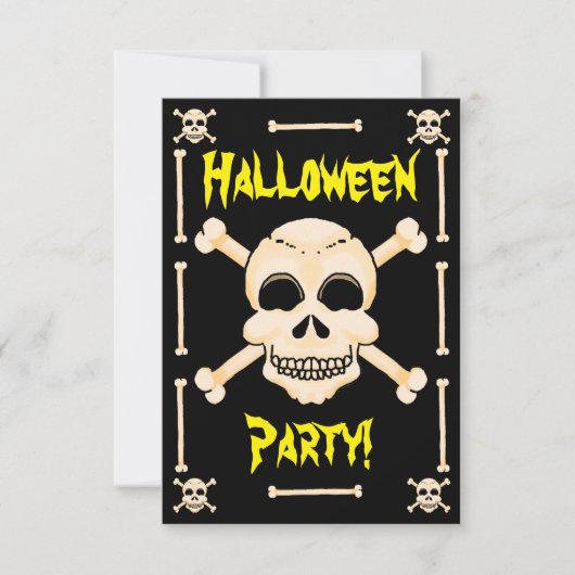 Halloween Invitation à la fête d'Halloween (Devant)