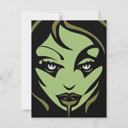 Halloween Invitation Custom Halloween Zombie Kaart (Voorkant)