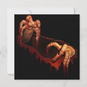 Halloween Invitation Custom Halloween Zombie Kaart