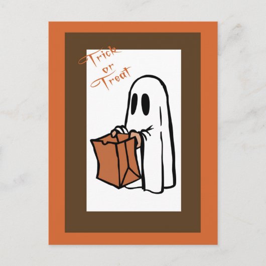 Halloween Invitation Ghost1 Briefkaart (Voorkant)