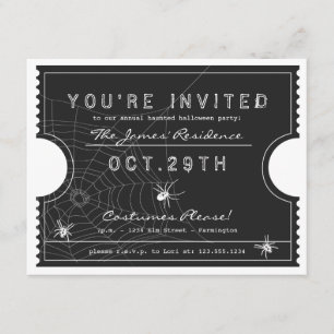 Halloween Invitation Kaart