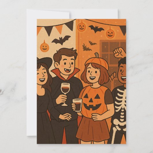 Halloween invitations for a fun party (Devant)