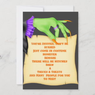 HALLOWEEN INVITATIONS PAIEMENTS DE TÉMOINS