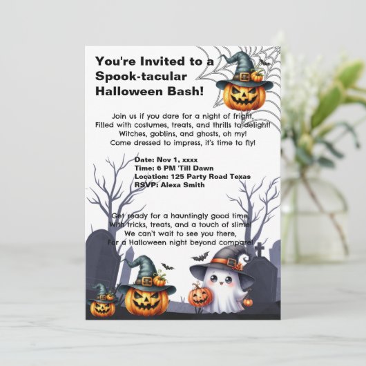 Halloween Invitations Party (Debout devant)