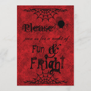 Halloween Invites in Crimson Kaart
