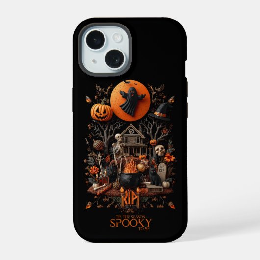 Halloween iPhone 15 Hoesje (Achterkant)