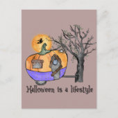 Halloween is een levensstijl | Camper | Aanhangwag Briefkaart (Voorkant)