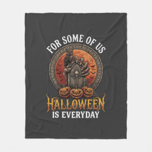 Halloween Is Elke Dag Monster Hand Grafsteen Pompo Fleece Deken