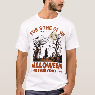 Halloween Is Everyday Heks Silhouet Volle Maan G T-shirt