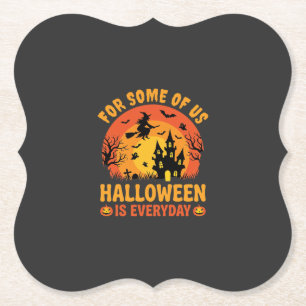 Halloween Is Everyday Spokenhuis Heks Kartonnen Onderzetters