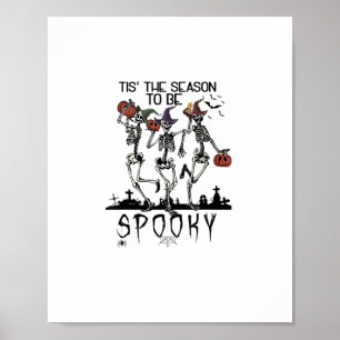 Halloween Is Het Seizoen Voor Griezelige Dansende Poster