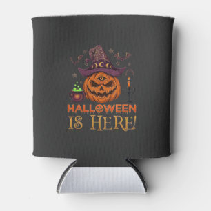 Halloween Is Hier Pompoen Heksenhoed Magische Kete Blikjeskoeler