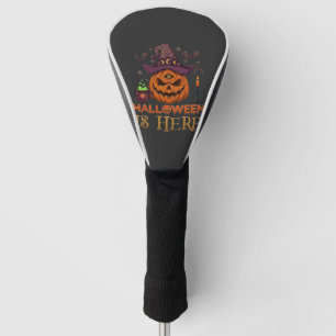 Halloween Is Hier Pompoen Heksenhoed Magische Kete Golfheadcover