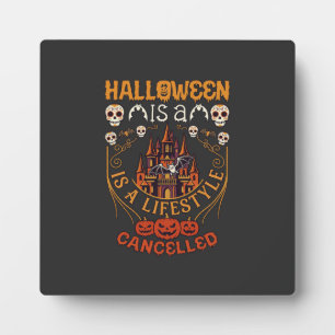 Halloween Is Levensstijl Geannuleerd Kasteel Sched Fotoplaat