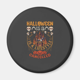Halloween Is Levensstijl Geannuleerd Kasteel Sched Magneet