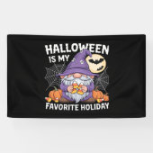 Halloween is mijn favoriete vakantie pompoen Snoep Spandoek (Horizontaal)