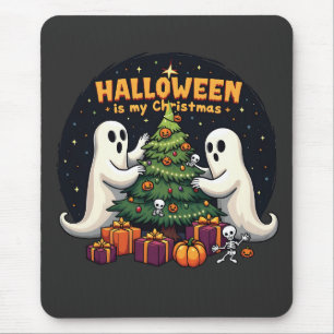 Halloween is mijn kerst grappige geest kerstman muismat