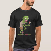 Halloween is mijn Kerstmis Zombie Halloween T-shirt (Voorkant)
