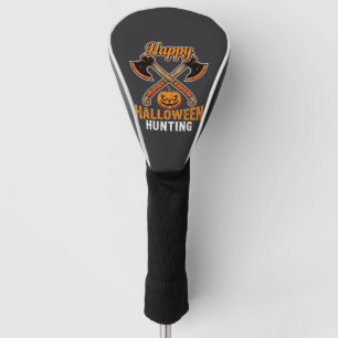 Halloween Jacht Gekruiste Bijlen Jack O Lantern Golfheadcover