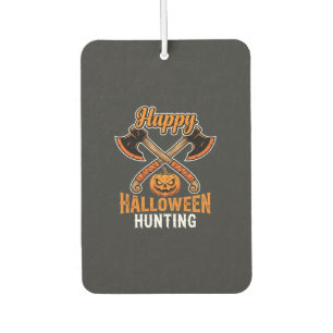 Halloween Jacht Gekruiste Bijlen Jack O Lantern Luchtverfrisser