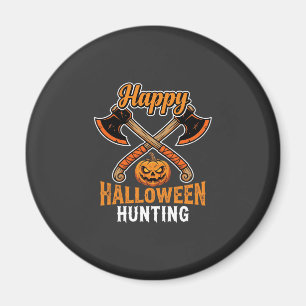 Halloween Jacht Gekruiste Bijlen Jack O Lantern Magneet