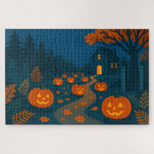 Halloween jachtpompoenen legpuzzel