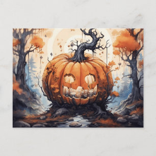 Halloween Jack O' Lantaarn Pompoen Briefkaart