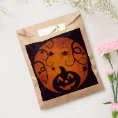 Halloween Jack o lantaarn pompoen gezicht en spin Bedankzakje (Gezegeld)
