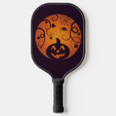Halloween Jack o lantaarn pompoen gezicht en spin Pickleball Paddle (Voorkant)