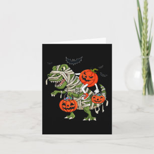 Halloween Jack O lantaarn rijden Rex jongens meisj Kaart