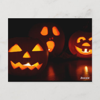 Halloween jack o lantaarns briefkaart
