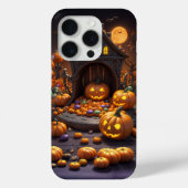 Halloween Jack o Lantaarns Iconen iPhone 15 Hoesje (Achterkant)