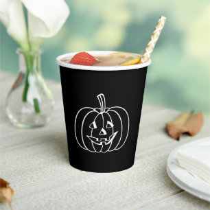 Halloween jack o lantaarnzwarte vlek papieren bekers