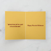 Halloween Jack O Lantern Black Bat Spooky Greeting Kaart (Binnen)