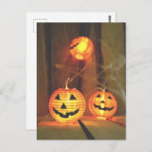 Halloween jack-o-lantern briefkaart (Voorkant / Achterkant)