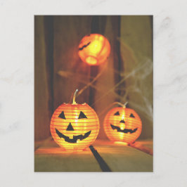 Halloween jack-o-lantern briefkaart