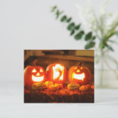 Halloween Jack O Lantern Briefkaart (Staand voorkant)