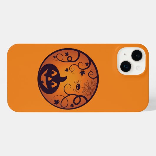 Halloween Jack-o'-lantern citrouille visage et ara (Verso Horizontal)