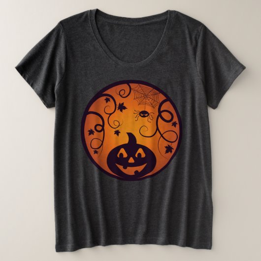 Halloween Jack-o'-lantern citrouille visage et ara (Design devant)