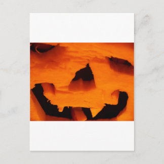 Halloween Jack-O-Lantern Face Briefkaart