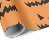 Halloween Jack O Lantern Face Cadeaupapier (Rol Hoek)