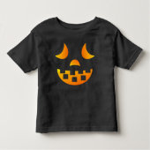 Halloween Jack-o'-lantern Face Toddler T-shirt (Voorkant)