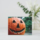 Halloween Jack O Lantern gaat dicht Briefkaart (Staand voorkant)