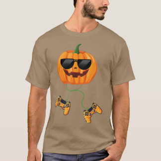 Halloween Jack O Lantern Gamer Boys Kinder Mannen  T-shirt