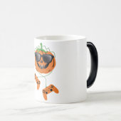 "Halloween Jack-O-Lantern Gamer Mug - Jeu drôle (Devant droit)
