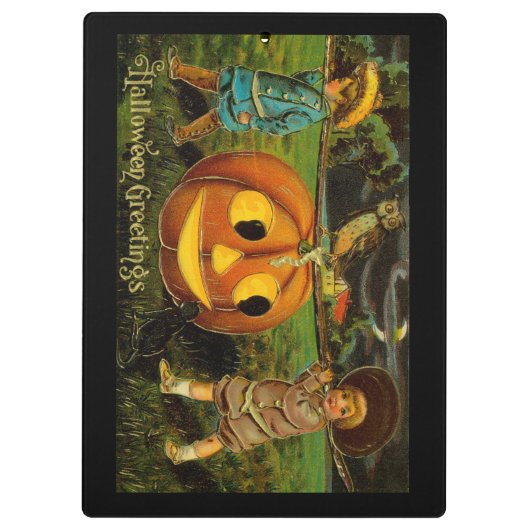 Halloween Jack-o-Lantern Harvest Night beroemd gem Klembord (Achterkant)